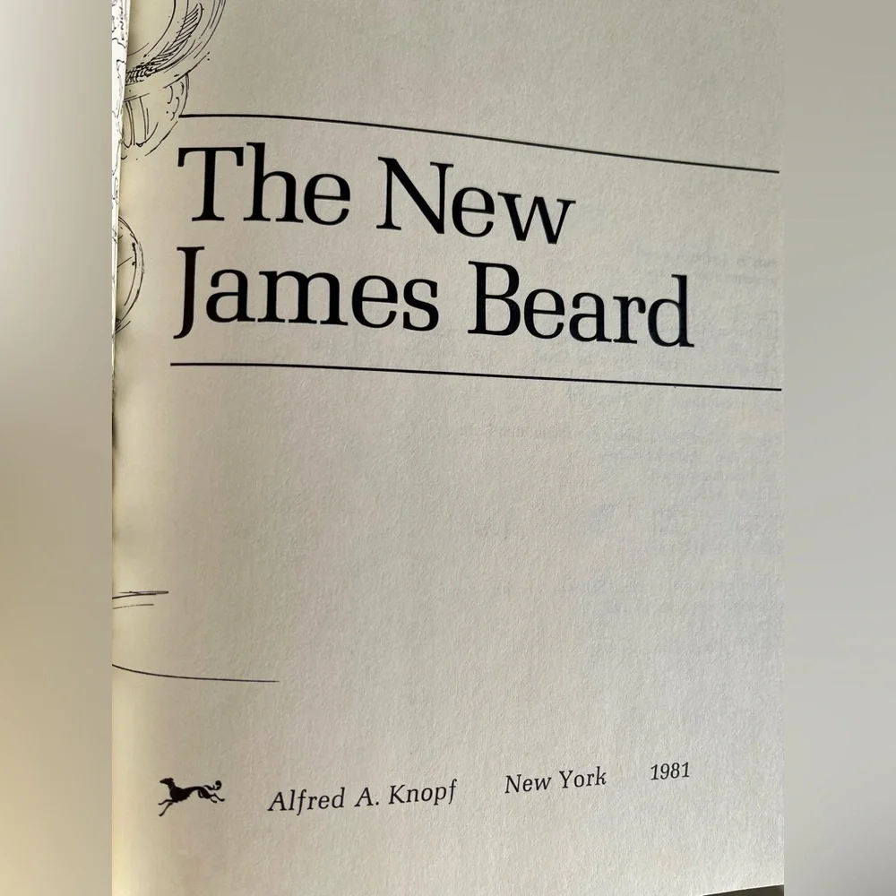 Unused James Beard The New Cookbook Hardback 1982